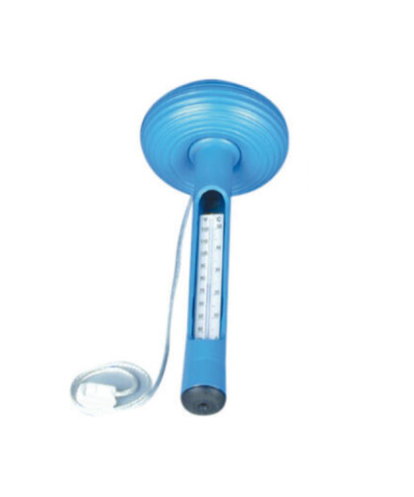 Termometro Per Piscina Well2wellness – Galleggiante Con Anello Blu E Corda, Scala Celsius E Fahrenheit